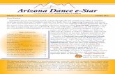 Arizona Dance e- · PDF fileArizona Dance e-Star 2012 2.1 Arizona Dance e-Star a publication of the Arizona Dance Coalition Volume 2, Issue 9 October 2012 ... on a "rst name basis!