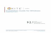 Installation Guide for Windows - kiteassessments.orgkiteassessments.org/sites/default/files/KITE_files/TDE 02 Install... · Installation Guide for Windows ... 10 Starting KITE Client