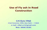 Use of Fly ash in Road Constructionupred.gov.in/site/writereaddata/UploadGovermentOrder/pdf/C... · तीन प्रकार-फ्ऱा श, बॉटम श, और ऩॉण्ड