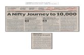 Headline: A Nifty Journey to 10,000 Source: Economic Times ... · PDF fileHeadline: A Nifty Journey to 10,000 Source: Economic Times Date: 26 July 2017