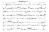 Cantata No. 147 - JS Bach - (Choral - 'Jesus, Joy of Man's ... No. 147 - JS Bach - (Choral - "Jesus, Joy of Man's Desiring") ... Duet in Standard Notation and TAB Keywords: Classical