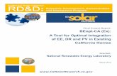 Final Project Report: BEopt-CA (Ex): A Tool for Optimal ... Final Project Report: BEopt-CA (Ex): A Tool for Optimal Integration of EE, DR and PV in Existing California Homes Grantee: