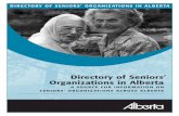 Directory of Seniors' Organizations in · PDF fileEdmonton, Alberta T5J 4W3 Tel: 1-800 ... English as a second language classes, guest speakers ... To find out more about the exact