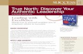 AUGUST True North: Discover Your Authentic …videoplus.vo.llnwd.net/o23/digitalsuccess/SUCCESS Book Summaries...True North: Discover Your Authentic Leadership True ... True North: