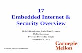 17 embedded internet security Handouts.ppt - …koopman/lectures/ece649/... · • Modems that control embedded systems where “security” is an unlisted number ... SCADA systems