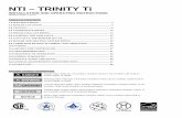 NTI – TRINITY Ti - Master Group · PDF fileNTI – TRINITY Ti INSTALLATION AND OPERATING INSTRUCTIONS VERSION DATE: 7-20-10 ... feet above finished grade in the area of the venting,