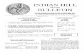 INDIAN HILL HILL VILLAGE BULLETIN ... Mark E. Tullis George M. Gibson Edward Dohrmann Robert Stautberg Paul C. Riordan THE VILLAGE OF INDIAN HILL, OHIO