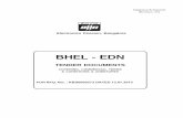 BHEL -  · PDF fileBHEL - EDN TENDER DOCUMENTS COVERING, COMMERCIAL TERMS & CONDITIONS & ANNEXURES FOR RFQ. NO.: KBS0000273 DATED 13.07.2013 Electronics Division, Bangalore