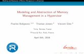 Modeling and Abstraction of Memory Management in a …people.rennes.inria.fr/Pauline.Bolignano/downloads/BJS16_slides.pdf · Modeling and Abstraction of Memory Management in a Hypervisor