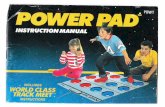 NES Power Pad - The Video Game · PDF fileCONNECTING THE POWER PAD TO THE NES SAFETY PRECAUTIONS Persons with heart, respiratory, back and joint problems, or high blood pressure or