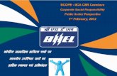 Drive Under Corporate Social Responsibility - IICABharat_Heavy_Electrical_Lt… · Drive Under Corporate Social Responsibility ... Vocational Training 4. ... BHEL Board approved DPE