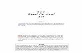 The Weed Control Act - Publications Saskatchewan WEED CONTROL c. W-11.1 The Weed Control Act being Chapter W-11.1 * of the Statutes of Saskatchewan, 2010 (effective December 1, 2010)