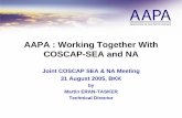 AAPA : Working Together With COSCAP-SEA and NA · PDF fileFLIGHT OPS & SAFETY WORKING GROUP ... –Training outfits like Jeppessen ... –Assist in guidance principles –Invitation