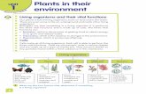 Plants in their environment - Blinklearning · PDF fileenvironment Track 1 Living organisms and their vital functions ... • Interaction, which is the reaction to changes in the ...