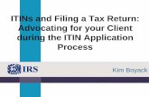 ITINs and Filing a Tax Return: Advocating for your Client ...// ... 2013, 2014 or 2015) ...  ...