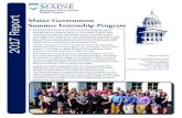 Maine Government 2017 Report Summer Internship Program · PDF file2017 Report The Maine Government Summer Internship Program places ... Timothy Schneider Public Advocate Executive