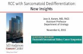 RCC with Sarcomatoid Dedifferentiation: New … 6, 2015 RCC with Sarcomatoid Dedifferentiation: New Insights . Farrow GM. Cancer. 1968. ... FNA/Core biopsy (University of Wisconsin)