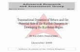 Advanced Research and Assessment Group - ETH Z · PDF fileEngaging the diaspora in the development ... Transnational Dynamics of Return and the Potential Role of the Kurdish Diaspora