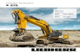 Crawler Excavator - Liebherr · PDF fileCrawler Excavator R 976 Motor: 400 kW / 544 HP Stage IV / Tier 4f Operating weight: Backhoe: 85,800 – 96,300 kg Shovel: 91,500 – 93,300