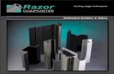 COMPOSITES Razor Composites ... Design Flexibility Fiberglass can be designed and fabricated into almost any shape to meet the designs and performance demands by