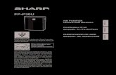 FP-P30U Operation Manual - Sharp USAfiles.sharpusa.com/.../AirPurifier/Manuals/pur_man_FPP30U.pdfFree standing type Type mobile Tipo vertical sin soporte AIR PURIFIER OPERATION MANUAL