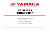 BUSINESS DIRECTORY - Log in directory quick reference index ... executive management 5 ... yamaha motor finance dealer relations 800-355-5218 (option 1) synchrony ...