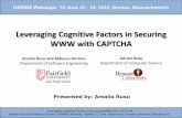 Leveraging Cognitive Factors in Securing WWW with CAPTCHA · PDF file · 2010-06-30Leveraging Cognitive Factors in Securing WWW with CAPTCHA ... Tree-Based Handwritten CAPTCHA protects