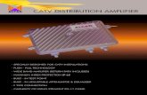 CATV DISTRIBUTION AMPLIFIER - Alcad.net CATV... · catv distribution amplifier - specially designed for catv installations - push - pull technology - wide band amplifier (return path