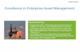 Excellence in Enterprise Asset  · PDF fileExcellence in Enterprise Asset Management Manufacturing •Enterprise Asset / Plant Management for Power & ... Microsoft Technology