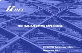 THE ITALIAN ERTMS EXPERIENCE - uic.org · PDF fileBSS BSS VMS SMSC HLRi IN Billing SGSN ... BSS Nortel RBC Radio Block Centre MSC Si em ns LS P r e - e s ... configuration parameter