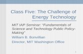 Class Five: The Challenge of Energy Technology · PDF fileClass Five: The Challenge of Energy Technology ... “human capital ... Management of innovation and the