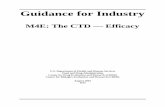 M4E: The CTD — Efficacy 2: organization and content of the clinical overview..... 8 preamble ...