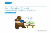 Self-Service Portal Implementation Guide - Salesforce · PDF fileSELF-SERVICE IMPLEMENTATION Note: Starting with Spring ’12, the Self-Service portal isn’t available for new orgs.