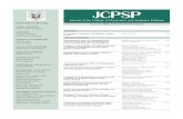 JCPSP · PDF fileMuazzam Nasrullah (USA) ... Maryam Khan and Muhammed Azhar Mohammad Ayub Musani, Abbas Zafar, Zahid Suhail, Shoukat Malik and Daud Mirza Ali Faisal Saleem,