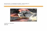 NIASSA NATIONAL RESERVE, MOZAMBIQUE NCP Annual report... · NIASSA NATIONAL RESERVE, MOZAMBIQUE ... (NCP) has been working in ... sounds like a poisoning incident and requires more