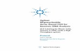 Agilent Oligonucleotide Array-Based CGH for Genomic · PDF filefollowed, make sure that the DNA is free of RNA and protein ... Agilent Oligonucleotide Array-Based CGH for Genomic DNA