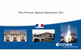 The French Space Operation Act - · PDF fileThe French Space Operation Act ... public health and the environment Article 12 Articl e 21 Registration of space objects mission, on behalf
