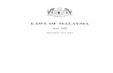 laws OF MalaYsIa -  · PDF filesection 1. short title 2. Amendment of Acts ... Amendment of section 97a laws OF MalaYsIa act 742 FInance act 2012. ... 31. Amendment of
