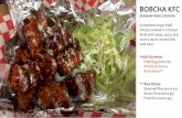 BOBCHA KFCbobchasf.com/images/Bobcha_Menu_2017.pdf · BOBCHA KFC (KOREAN FRIED CHICKEN) (A boneless crispy fried chicken cooked in a Korean Style with sweet, spicy, and savory sauce,