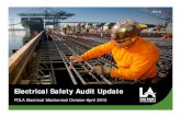 Electrical Safety Audit Update - Port of Los Angeles 2015/08202015... · Electrical Safety Audit Update ... • Audit implementation plan released June of 2013. • Audit was performed