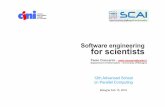 Software engineering for scientists - HPC-Forge · PDF fileSoftware engineering ... n As science becomes increasingly computational in nature, it will ... Software qualities n Robust