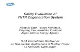 Safety Evaluation of VHTR Cogeneration System - IAEA · PDF file · 2007-06-11Safety Evaluation of VHTR Cogeneration System Hiroyuki Sato, Tetsuo Nishihara, ... Generator IS Process