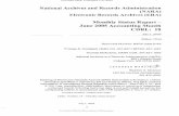National Archives and Records Administration Electronic ... · PDF fileNational Archives and Records Administration ... This monthly status report summarizes the Lockheed Martin Team's