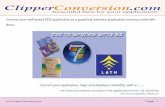 ClipperConversion ebook.pdf · Clipper/dBase/FoxPro were amongst the first English like programming language for ... DOS has been discontinued since 1995 and it is difficult to find