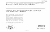PLRD-82-107 Award and Administration of Contracts for Job ... · PDF fileDallas region because it awards a relatively high-dollar volume of ... sole-source contracts for operating