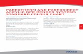 PAREXTHERM AND PAREXDIRECT ACRYLIC DPR RENDER SYSTEMS STANDARD COLOUR CHART · PDF file · 2017-03-23PAREXTHERM AND PAREXDIRECT ACRYLIC DPR RENDER SYSTEMS STANDARD COLOUR CHART ...