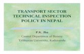 TRANSPORT SECTOR TECHNICAL INSPECTION … 3. Traffic density in different zones of Nepal in 1995 and 2001. Administrative Traffic density per len of road Change (%) zones 1995 2001