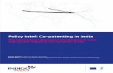 Policy brief: Co-patenting in India - Indigo Projects · PDF filePolicy brief: Co-patenting in India ... Maruti-Suzuki and Honeywell that ... 12 Data in this section is mainly derived