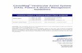 CentriMag Ventricular Assist System (VAS): Patient ... VAS Patient... · CentriMag® Ventricular Assist System (VAS): Patient & Device Management Guidelines Levitronix Clinical &