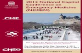 2012 National Capital Conference on Emergency Medicine · PDF fileF4 Pediatric Dental Trauma and Dental ... of the art equipment within an internationally recognized ... Ottawa and
